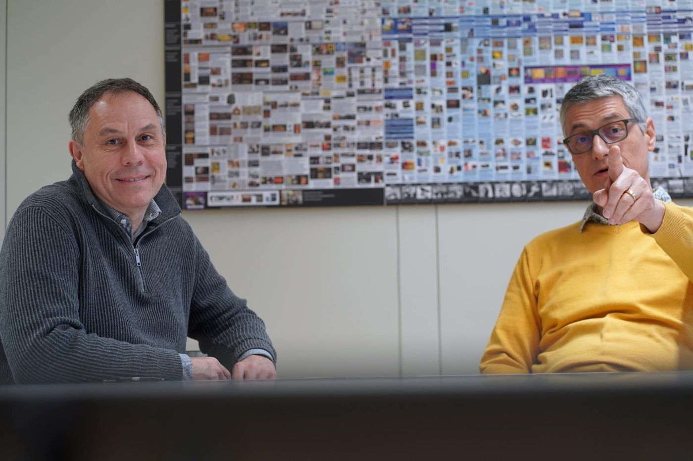 Leidenschaftliches Engagement für die Berufsbildung und Weiterbildung: Michael Benker und Enzo Armellino (v.l.). Bild: Eugen Albisser