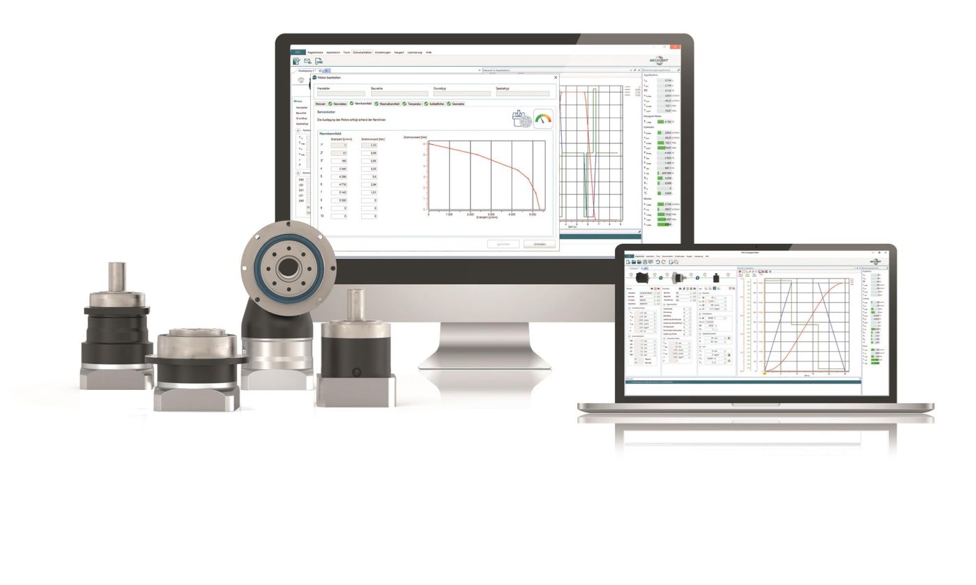 Neue Getriebe-Ritzel-Kombinationen für Zahnstangen-Antriebe - Produktpalette und Berechnungssoftware
