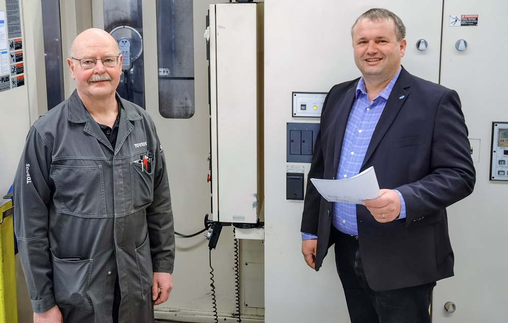 Jean-Luc Maurer von Tornos und Andreas Mollet von Mapal