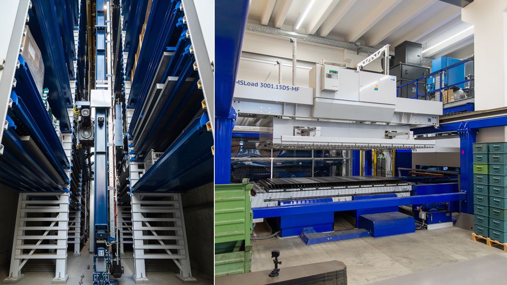 Regallager und Materialhandlingsystem