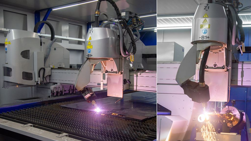 Portalschneidanlage mit Plasmarotator