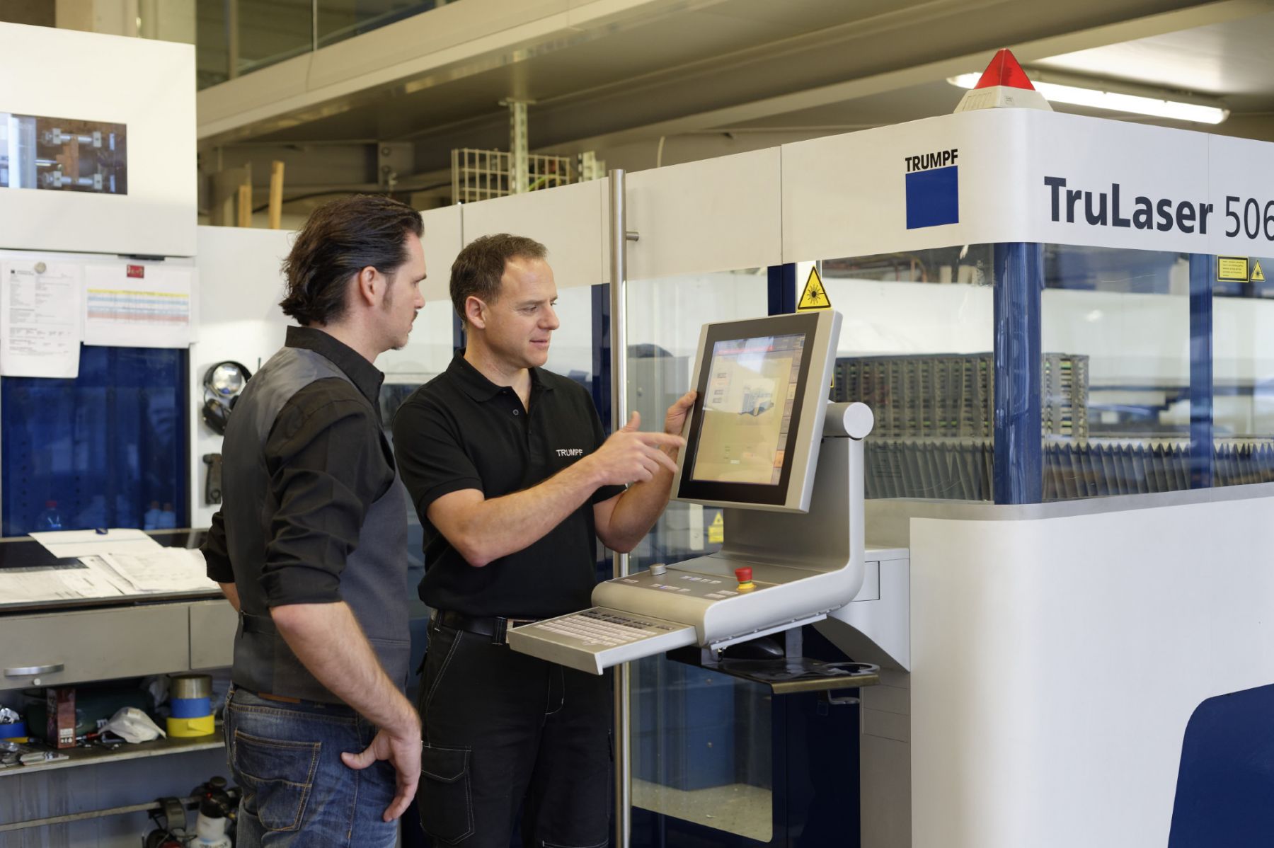 Martin Hess, Servicetechniker Trumpf, bei Bigsteel